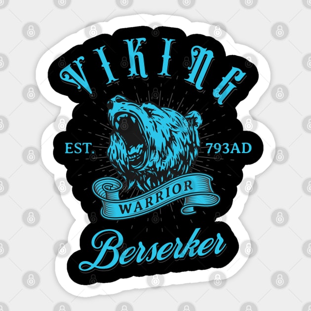 Viking Berserker Sticker by Scar